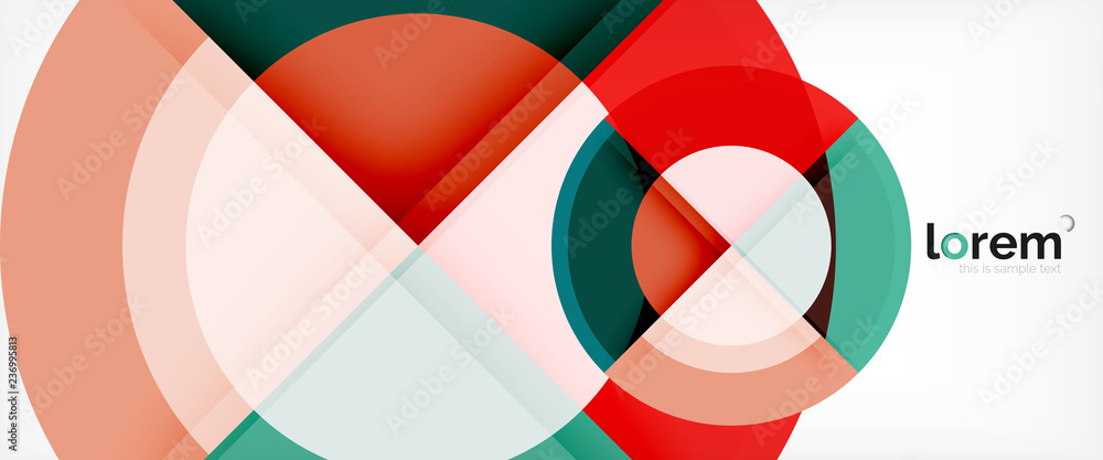 Multicolored round shapes abstract background Multicolored round shapes abstract background