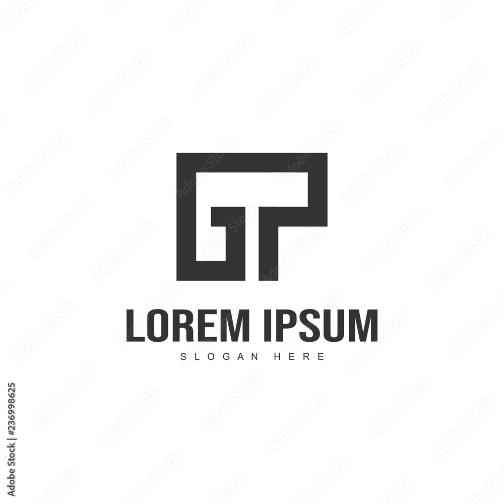 Obraz premium Initial letter logo design. Minimal letter logo template