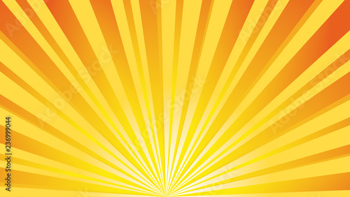 Yellow Orange Rays - sunny background illustration