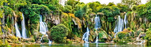 Fototapeta Naklejka Na Ścianę i Meble -  Kravica waterfalls on the Trebizat River in Bosnia and Herzegovina