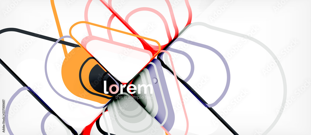 Colorful trendy geometric shapes background Colorful trendy geometric shapes background