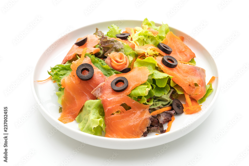 smoked salmon salad - healthy food style smoked salmon salad - healthy food style