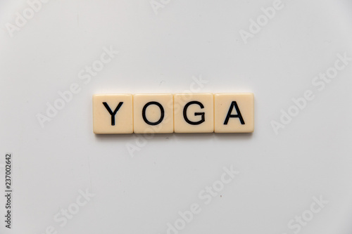 yoga letter blocks