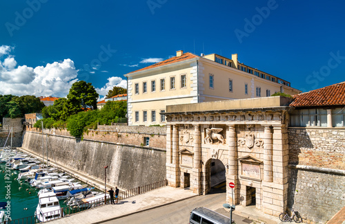 Kopnena Vrata, a city gate of Zadar, Croatia photo