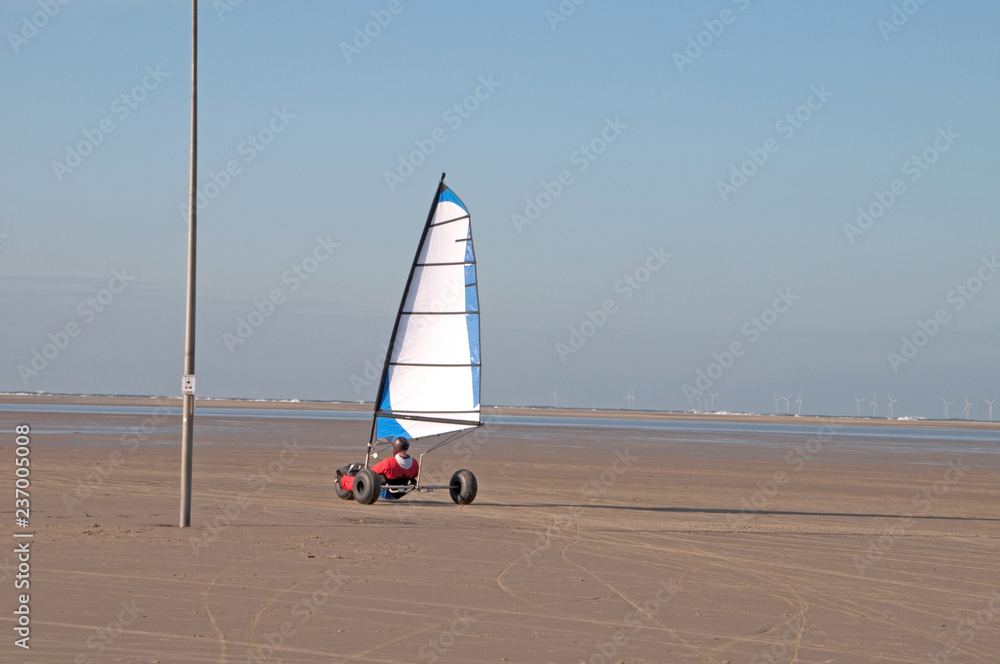 Fototapeta premium Strandsegler borkum