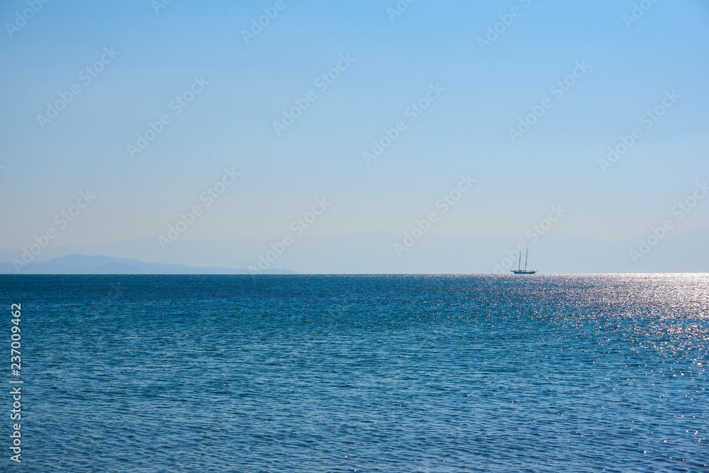 Sailboat on a trip