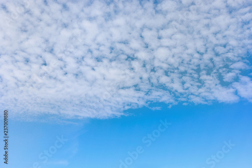 background. blue sky with feathery clouds, beautiful clouds