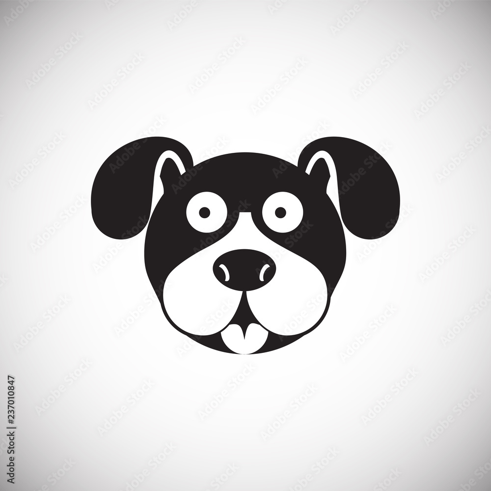 Dog pet icon on white background for graphic and web design, Modern simple vector sign. Internet concept. Trendy symbol for website design web button or mobile app