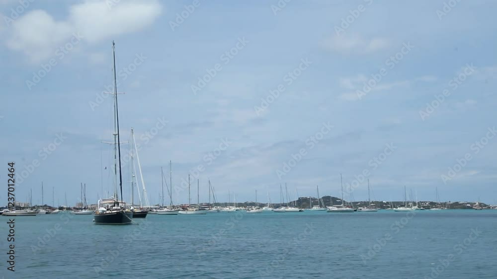 Boats in marina at Marigot, Saint Martin, Caribbean. Boats in marina at Marigot, Saint Martin, Caribbean.