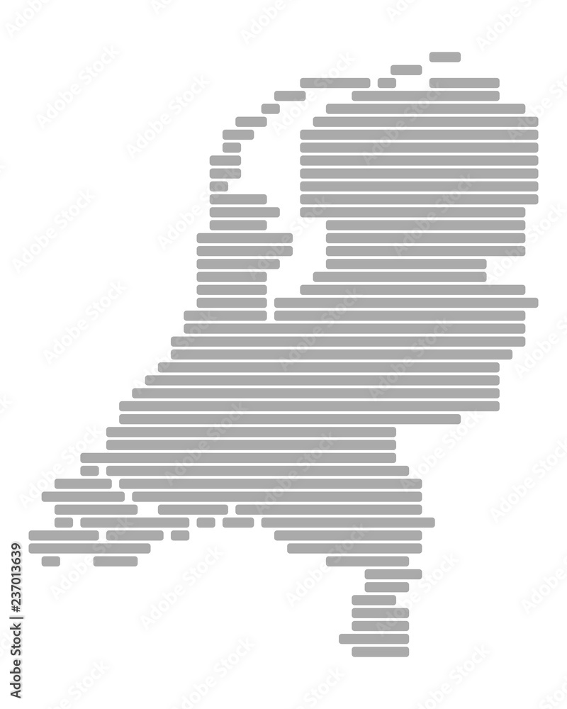 Fototapeta premium Karte der Niederlande