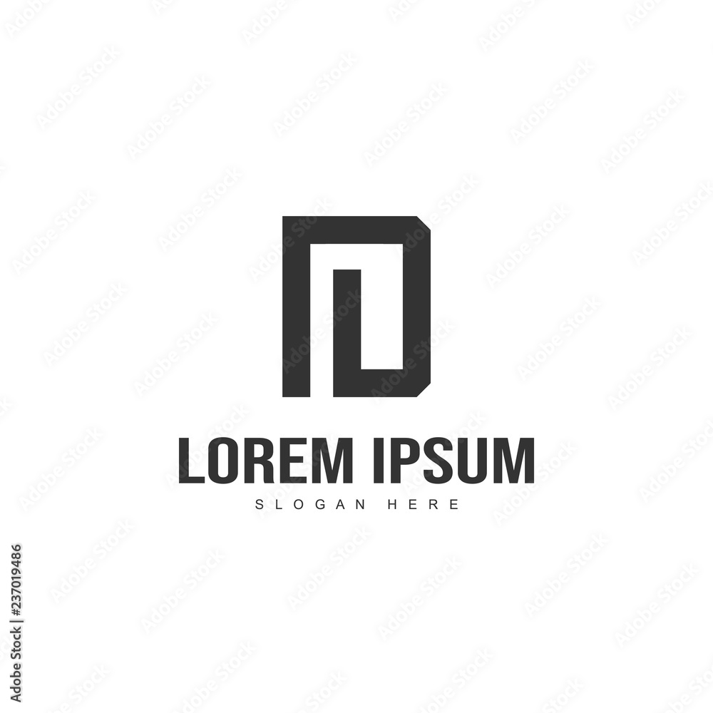 Obraz premium Initial letter logo design. Minimal letter logo template