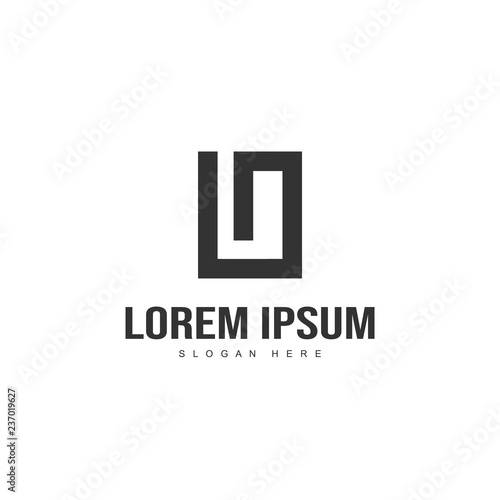 Initial letter logo design. Minimal letter logo template