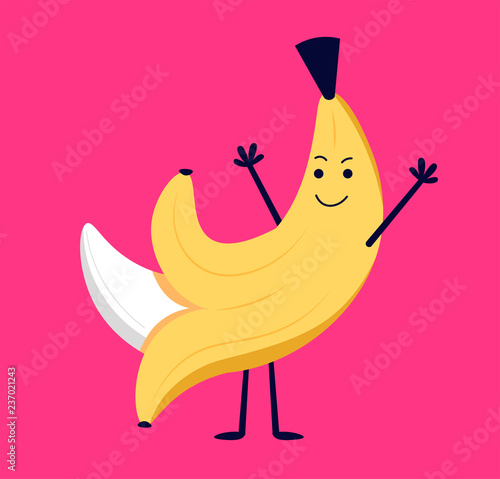 Banana naked sexy character
