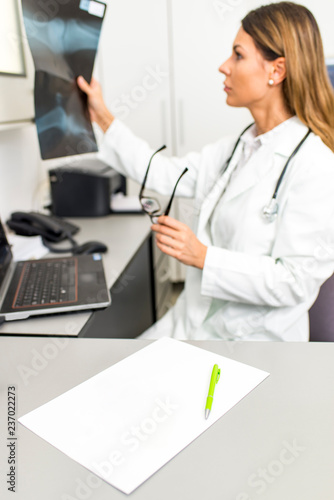 Young female doctor or inte...