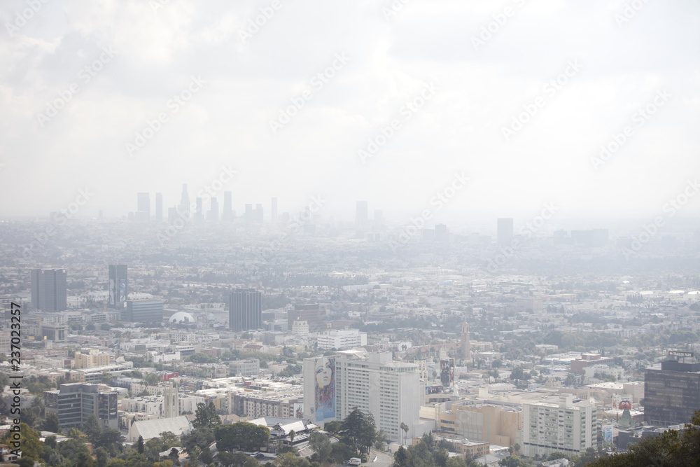 smog downtown los angeles