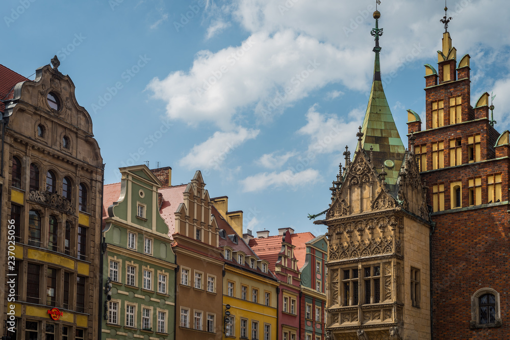 Piękna architektura miasta Wrocław