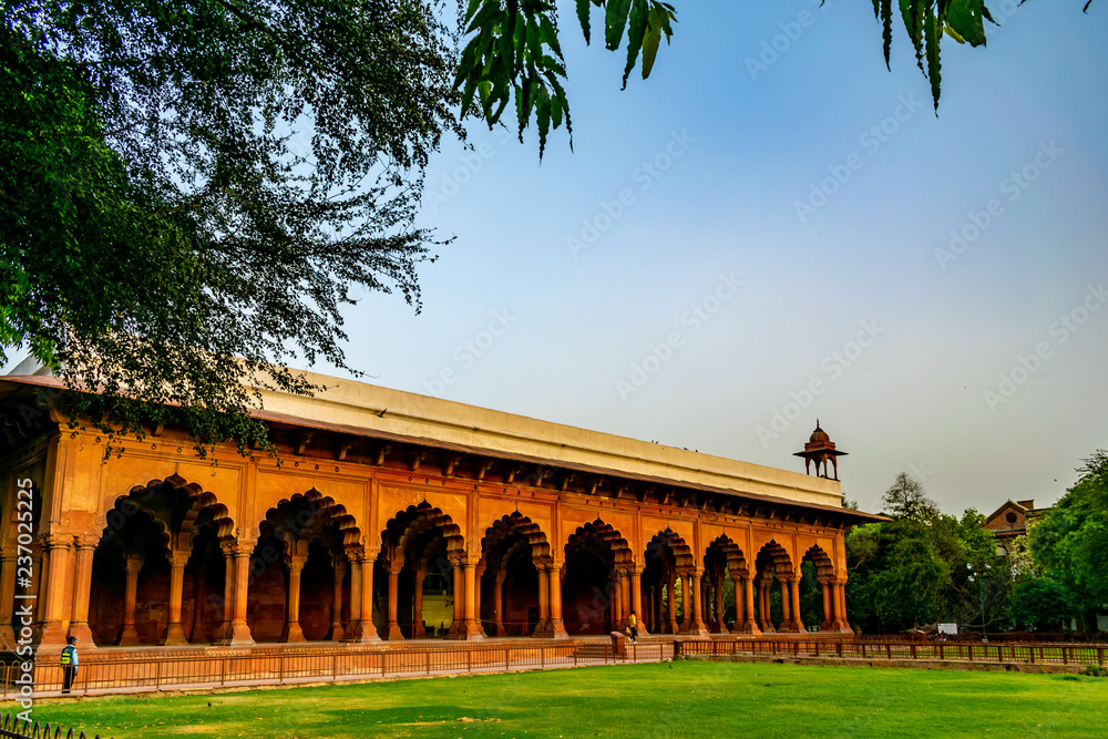 Fototapeta premium Diwan-i-Aam, Red Fort- a sunset view