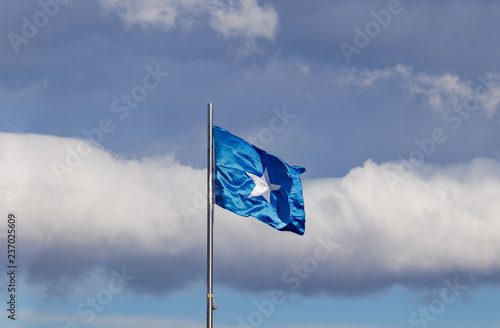 Photography Bonnie Blue Flag fluttering in the wind