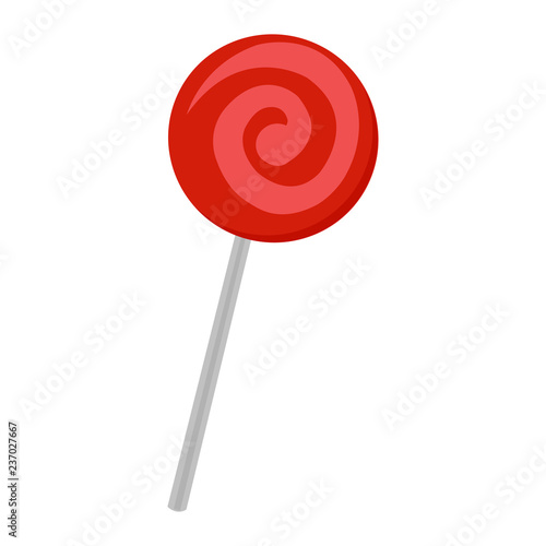 Lollipop. Lollipop is red. Vector illustration. EPS 10. Sweet.