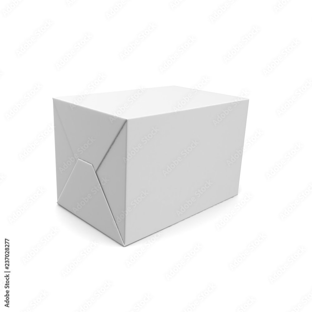 3d box isolated on white background 3d box isolated on white background