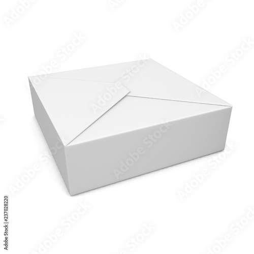 3d envelope isolated on white background