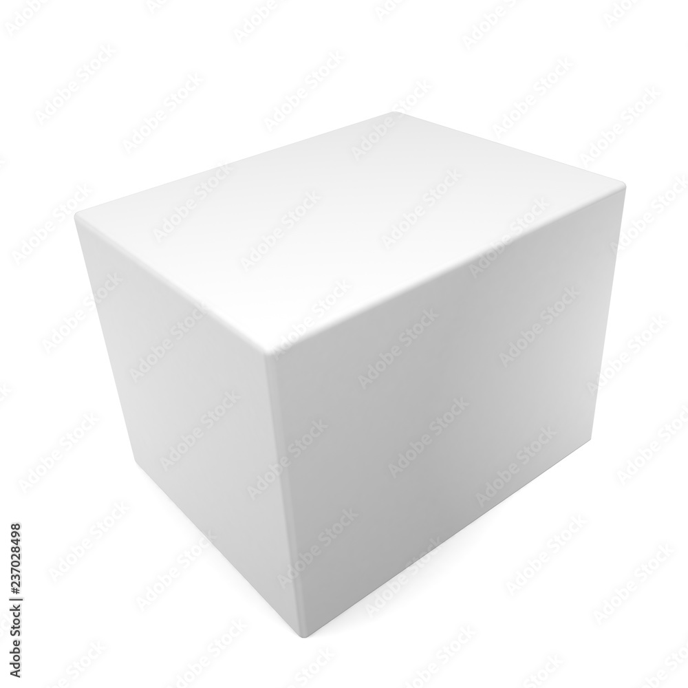 3d box isolated on white background 3d box isolated on white background
