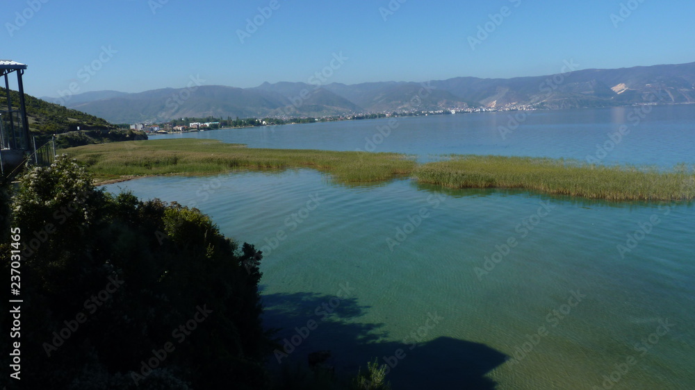 Lake in Tushemist and Pogradec, Macedonia