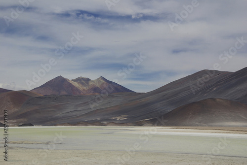 Colorful mountains in the atakama desert of chile