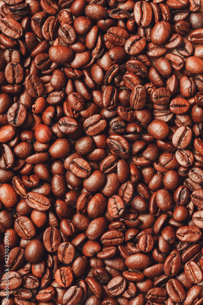 Obraz premium Coffee beans background.