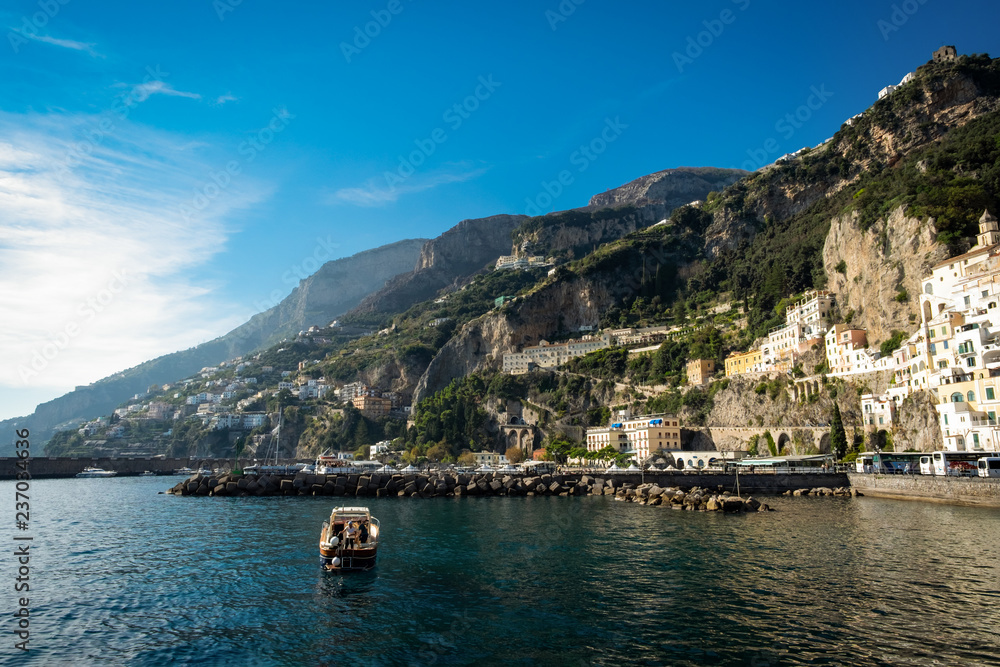 Amalfi, a small town and comune in the province of Salerno, Italy,