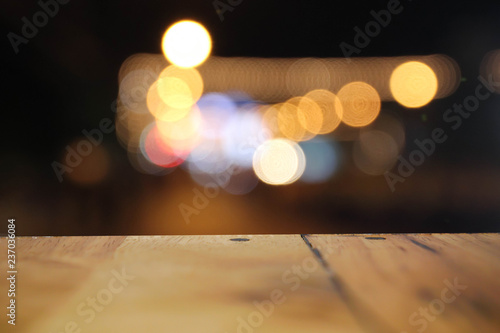 abstract bokeh street light background.