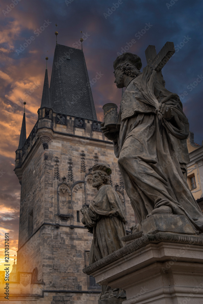 Prague - Charles bridge, Czech Republic Prague - Charles bridge, Czech Republic