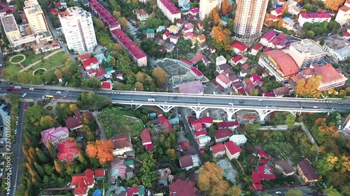 New constructed highways, roads and intersections are in Sochi city, Krasnodarsky district, Russia Federation photo