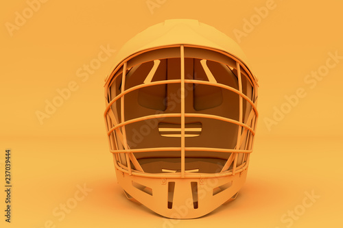 Lacrosse helmet in one tone color.