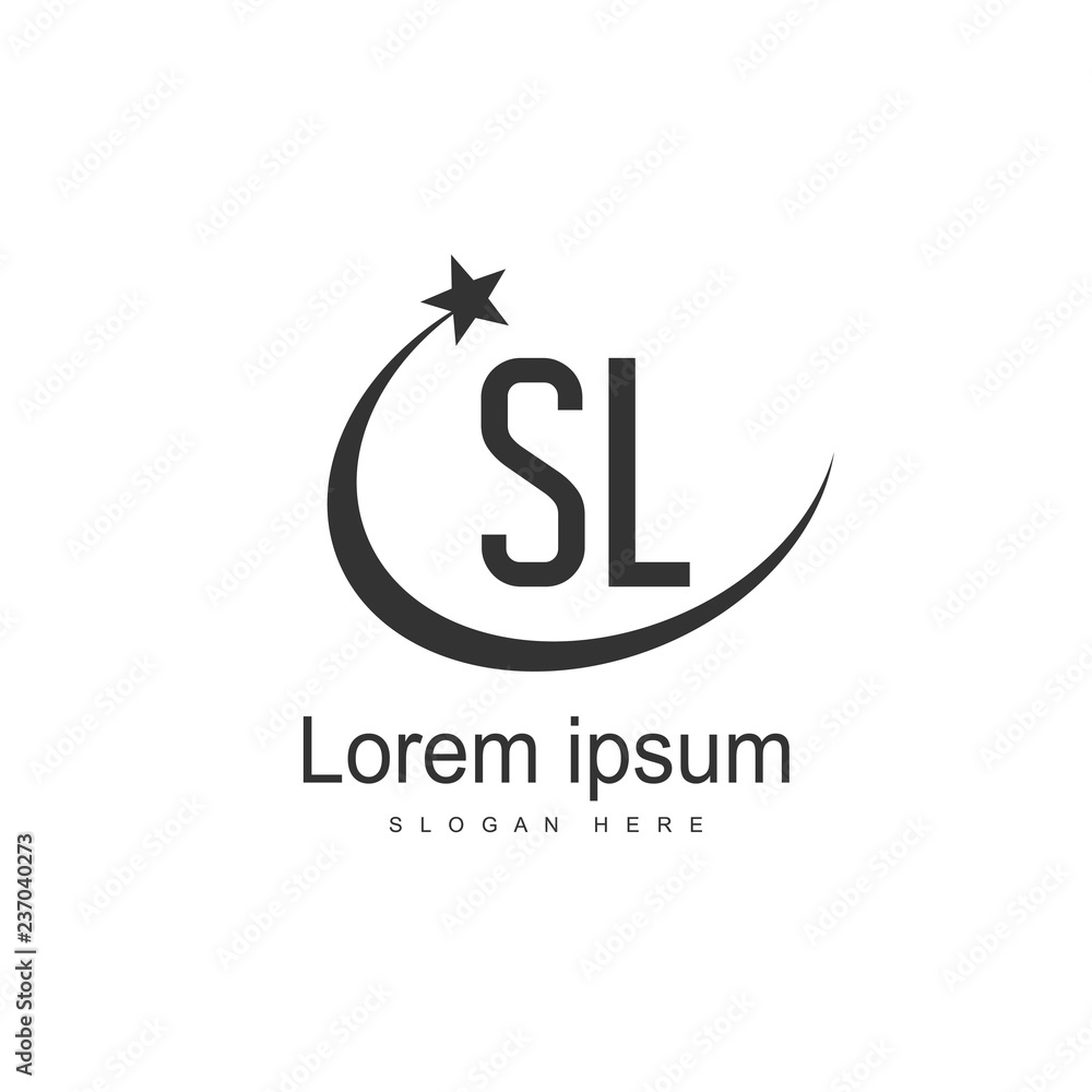 Initial Letter SL Logo Template Design Royalty Free SVG, Cliparts, Vectors,  and Stock Illustration. Image 110734958.