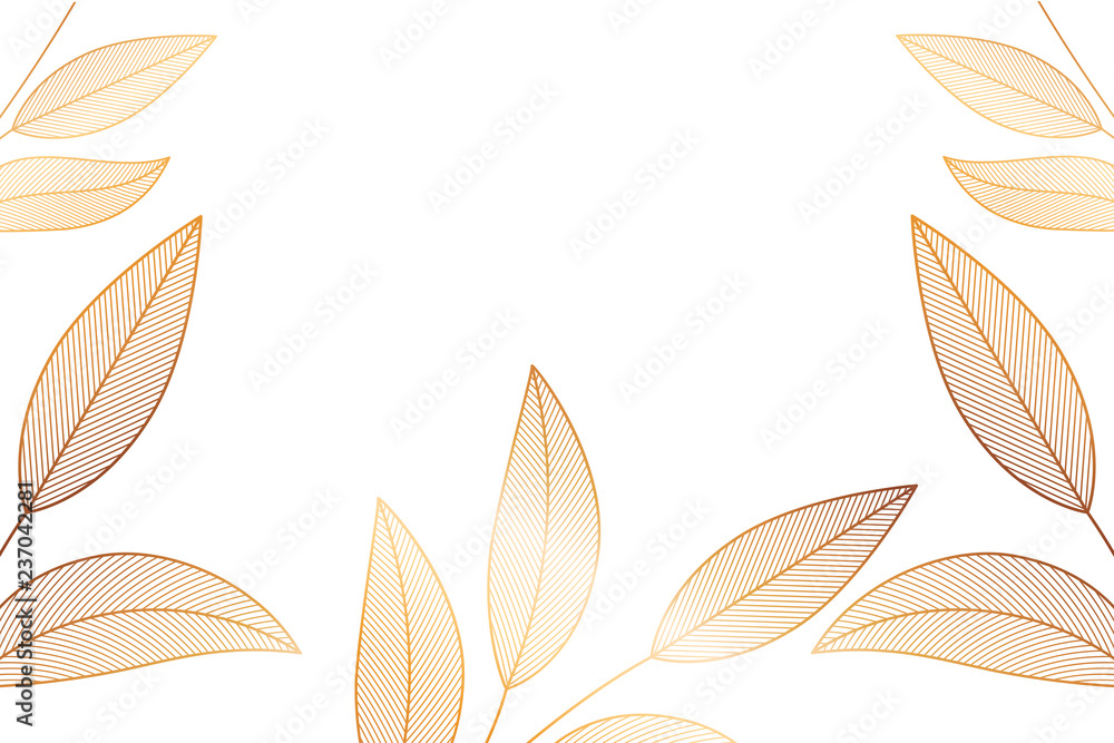 branch with leaves isolated icon