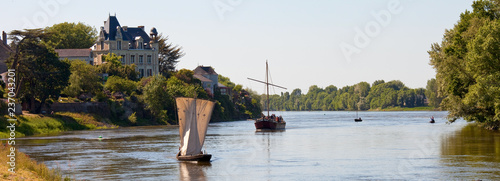 La Loire en Anjou et ses bateaux