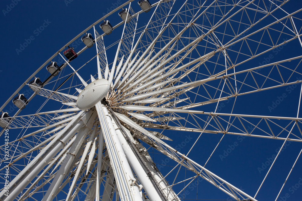 The Wheel of Liverpool big wheel beside the Echo Arena, Liverpool, England, UK The Wheel of Liverpool big wheel beside the Echo Arena, Liverpool, England, UK