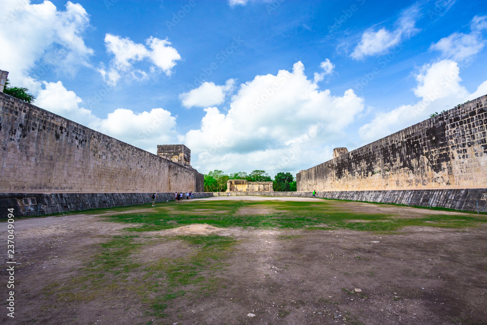 The Chichen Itza Maya ruins in Yucatan Peninsula Mexico The Chichen Itza Maya ruins in Yucatan Peninsula Mexico