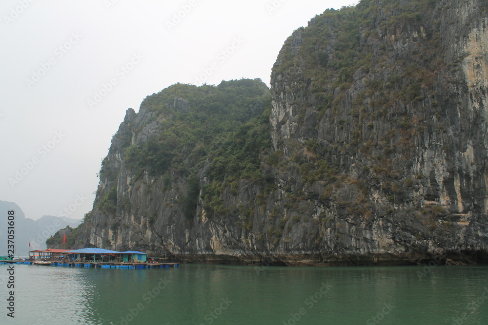 Floating city in Ha Long Bay