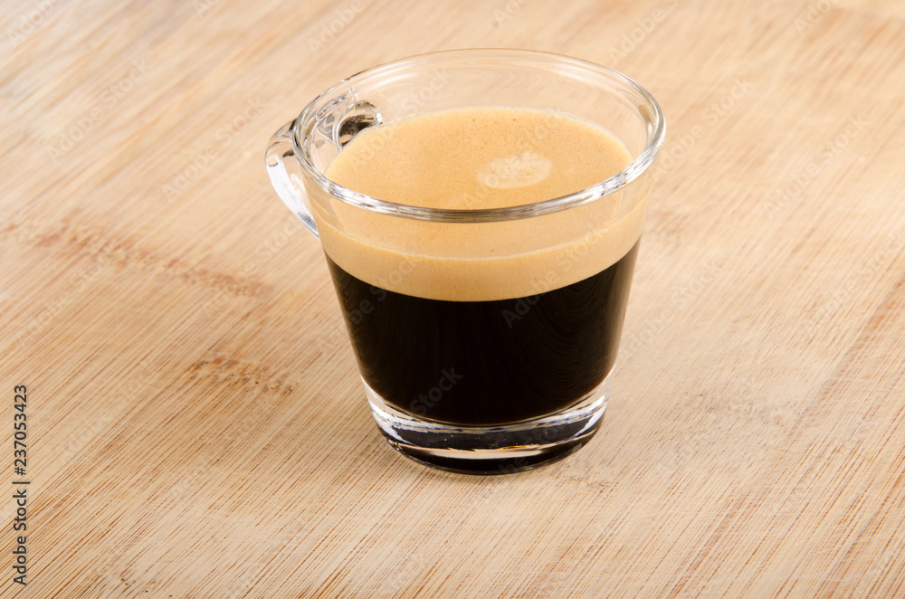 A glass of espresso A glass of espresso