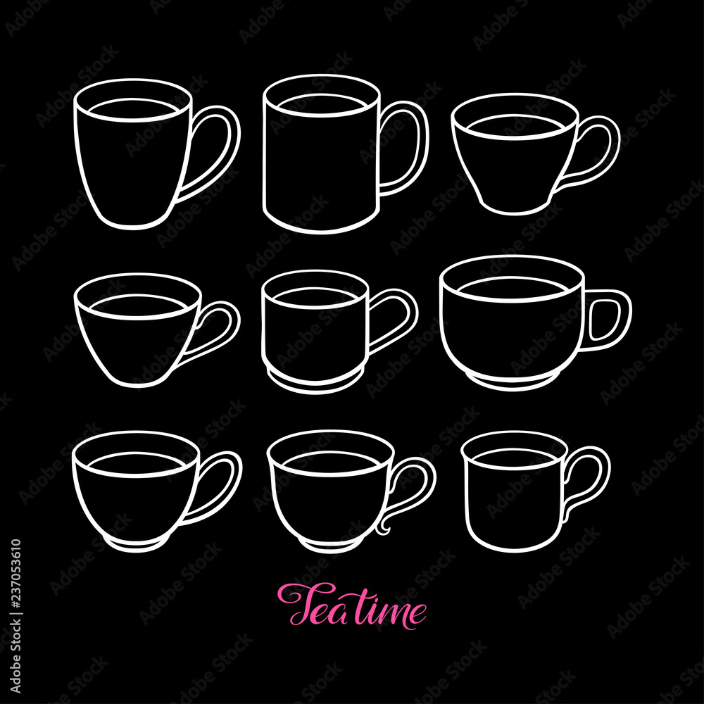Set of cute teacups Set of cute teacups