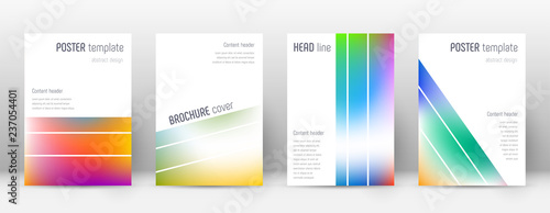 Flyer layout. Geometric exquisite template for Bro