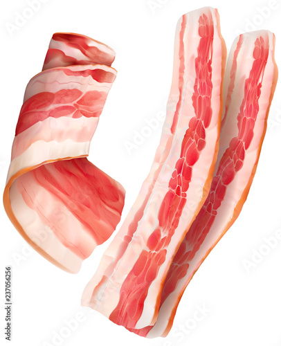 Bacon on white