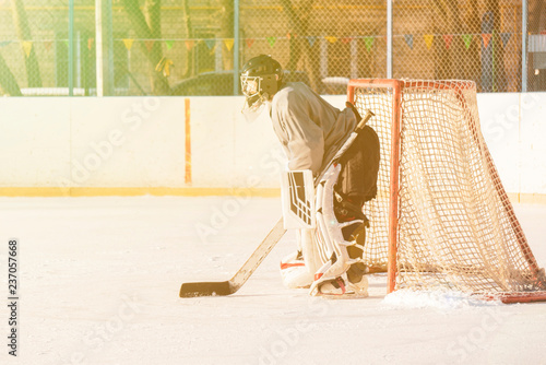 Photography professional hockey equipment