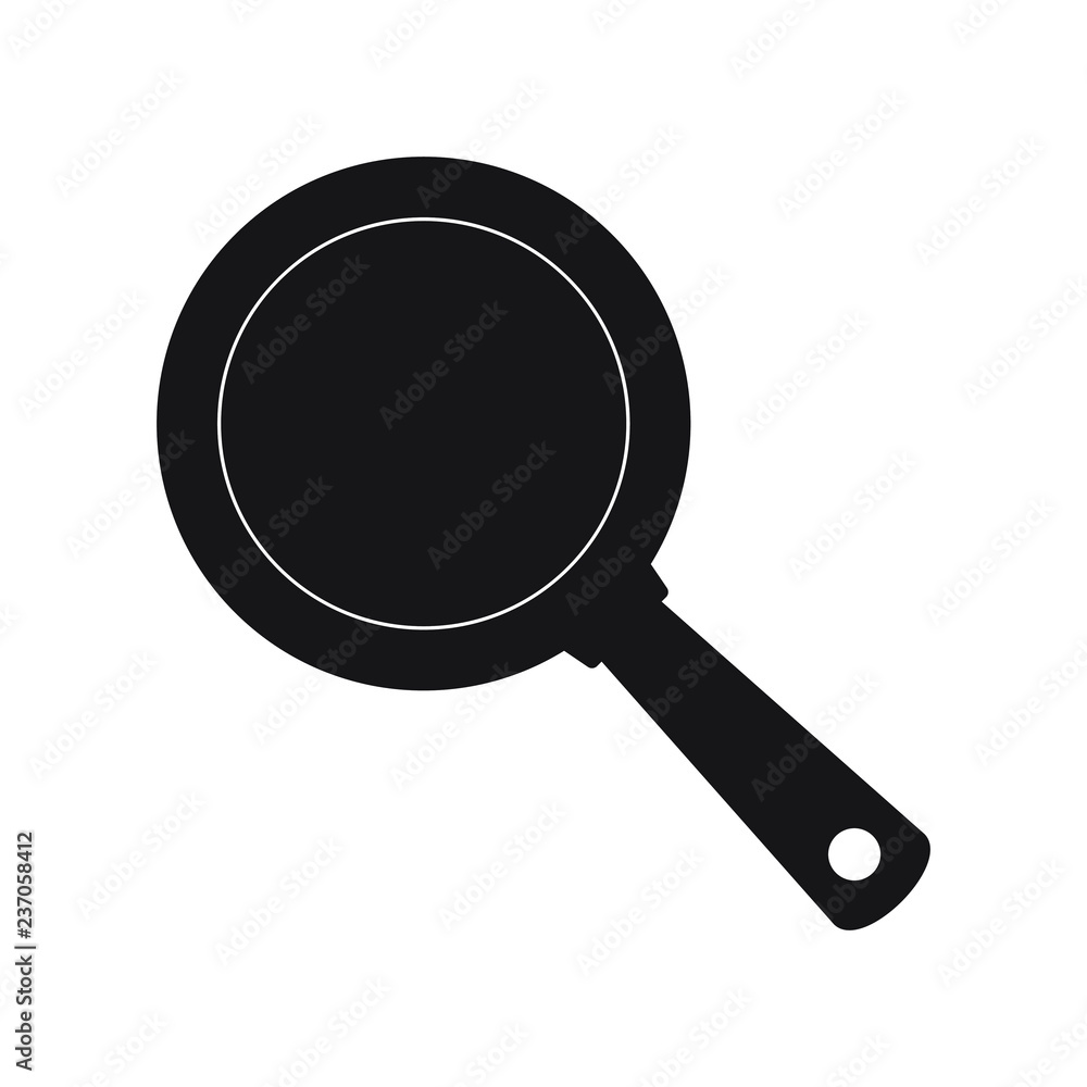 Pan icon on white background Pan icon on white background