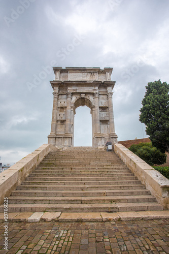  Arco di Traiano, Ancona, Marche, Italy - The Arch of Trajan the Emperor was considered the gate of Adriatic Sea.