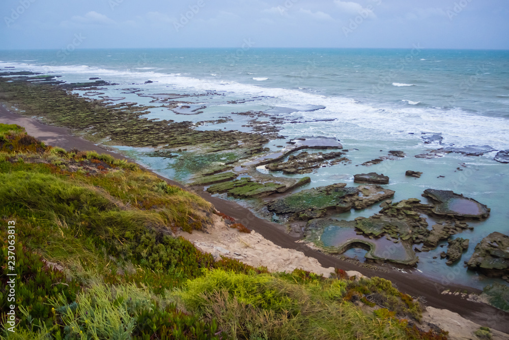 Coast in La Loberia in Argentina. Coast in La Loberia in Argentina.