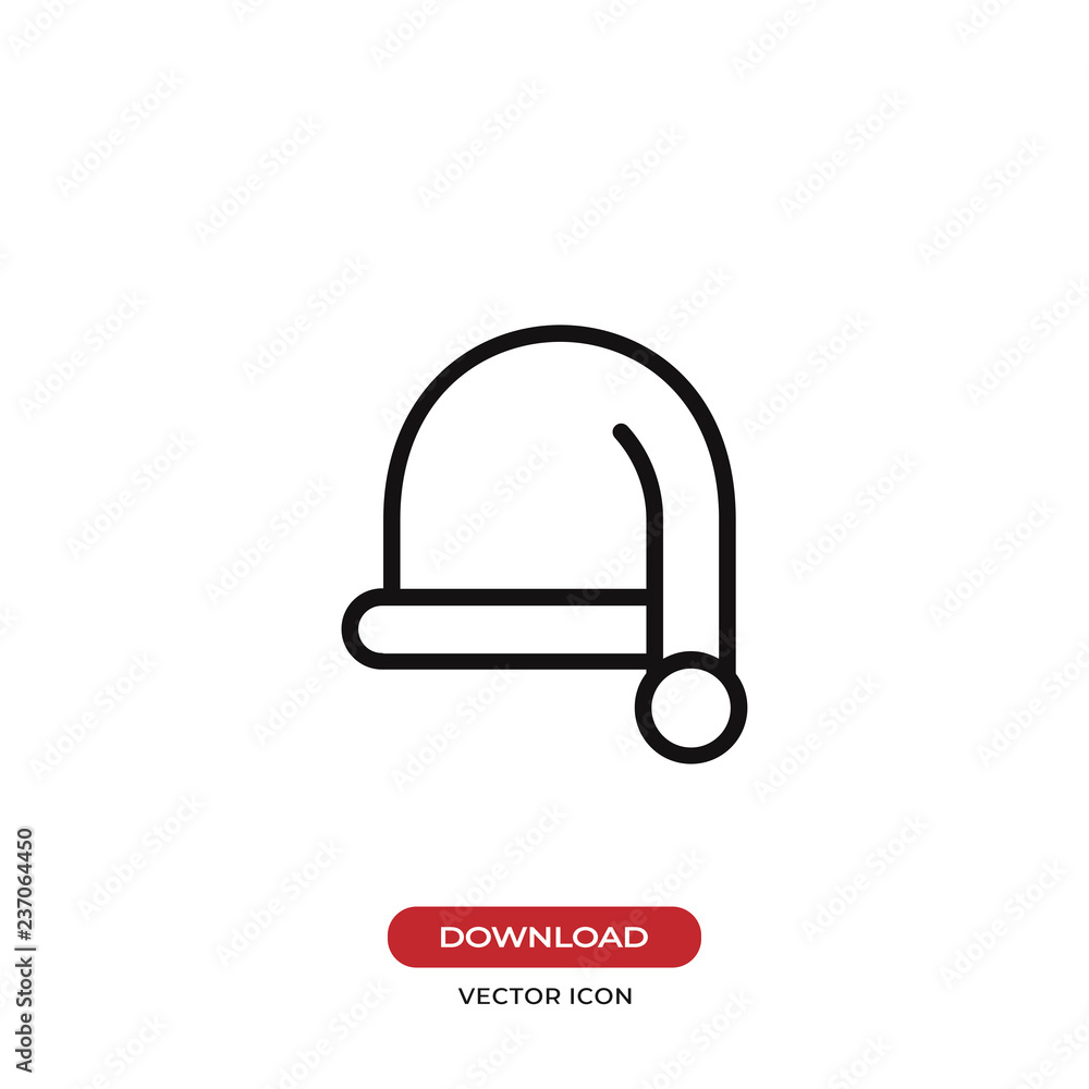 Christmas hat vector icon Christmas hat vector icon