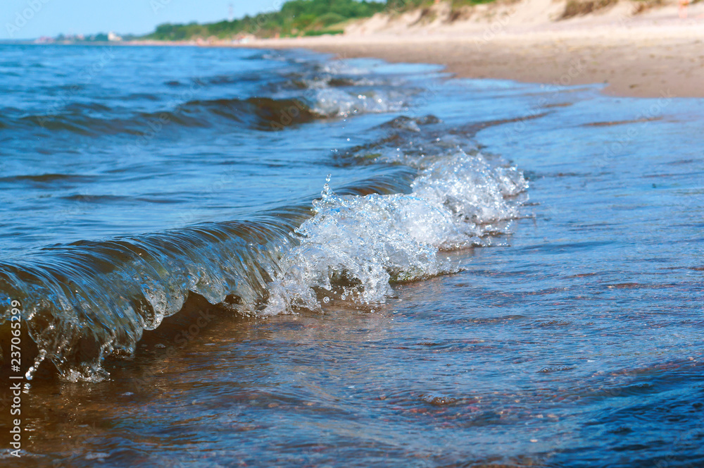 Sea coast. Waves and storms at sea. Waves on the Baltic Sea. Sea coast. Waves and storms at sea. Waves on the Baltic Sea.